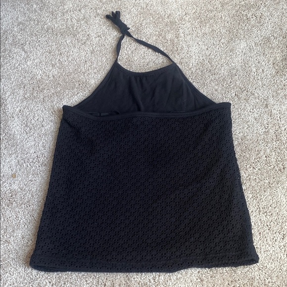 Black Halter Neck Top - Picture 4 of 4